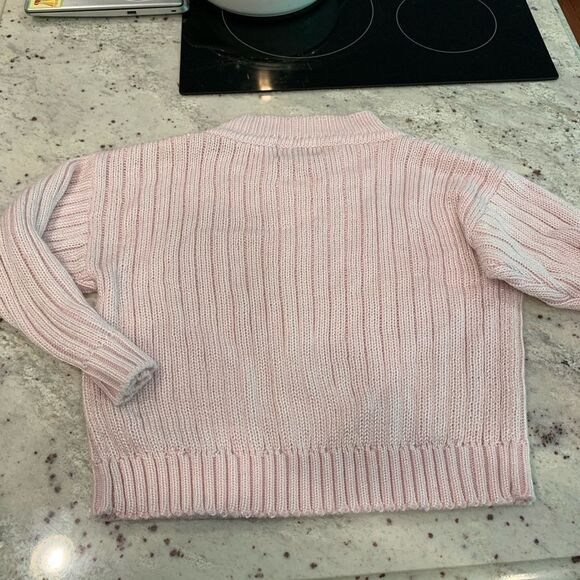 Vintage Kitty Hawk Pink Acrylic Sweater sz S - Picture 4 of 4
